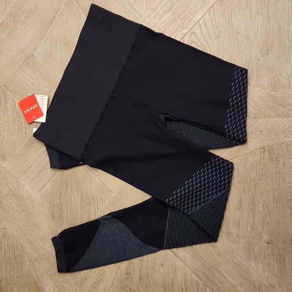 SPANX NWT LOOK AT ME NOW MOTO LEGGINGS- Navy Blue - Picture 2 of 6